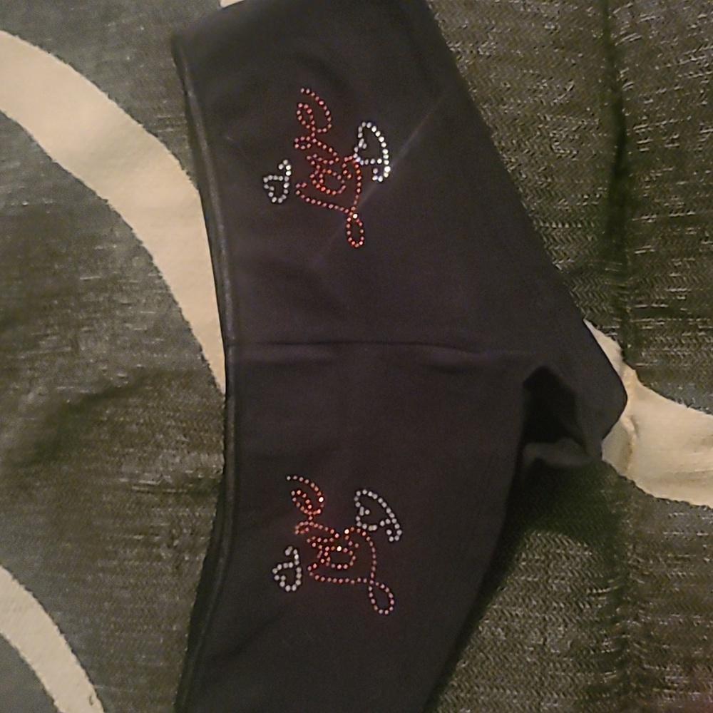 Shades of Love Black Booty Shorts sz l - Picture 3 of 5